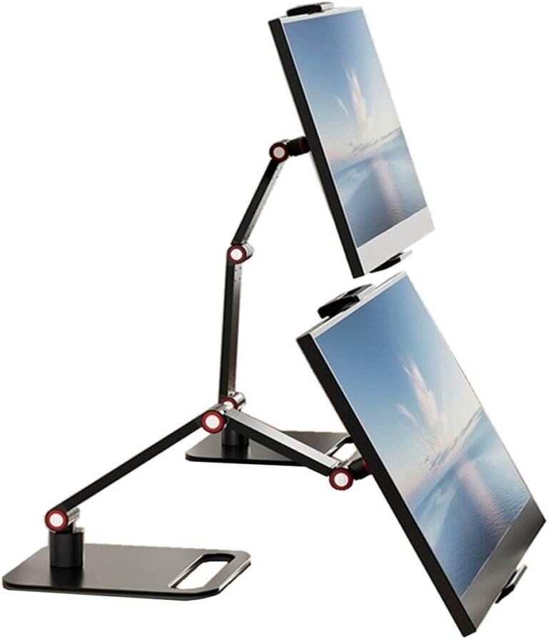 Moveable Monitor Holder for 6-17.3 Inch Display Desktop Expandable Monitor Stand 12.9 inch Pill Stand