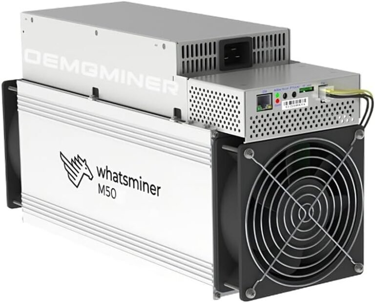 Whatsminer M50 122T 3416W ASIC Miner Crypto Machine BTC Bitcoin Miner Embody PSU Energy Provide by OEMGMINER (Whatsminer M50 122T)