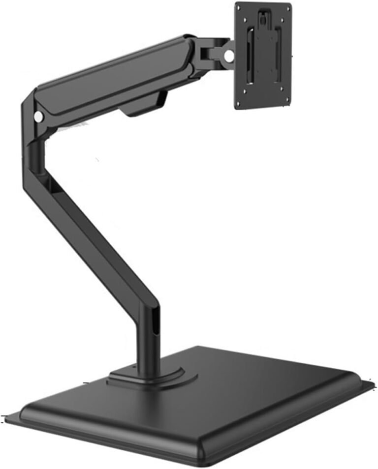 17-24-30-32-inch Monitor Desktop Punch-Free Suspended air Strain arm Freely Adjustable Peak Bracket(Black)