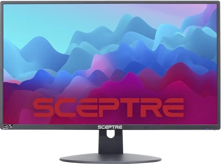 Sceptre 20″ 1600 x 900 75Hz LED Monitor 2x HDMI VGA Constructed-in Audio system, sRGB 99% Machine Black (E209W-16003RT collection)
