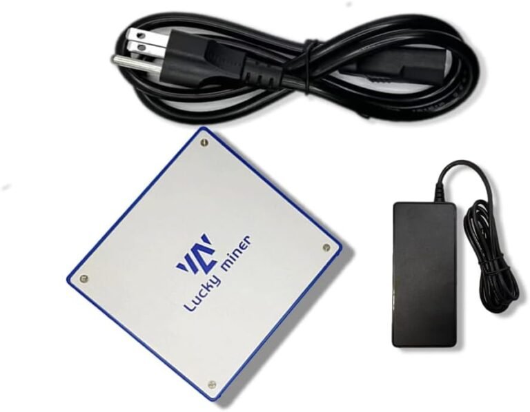 Fortunate Miner LV07 Bitcoin Miner Solo Miner Bitaxe Extremely Miner Asic Miner 2.4G WiFi SHA-256 1TH/S BM1366, Low Noise Crypto Miner Machine for Dwelling Use,Lottery Mining,Embrace PSU (us Plugs)