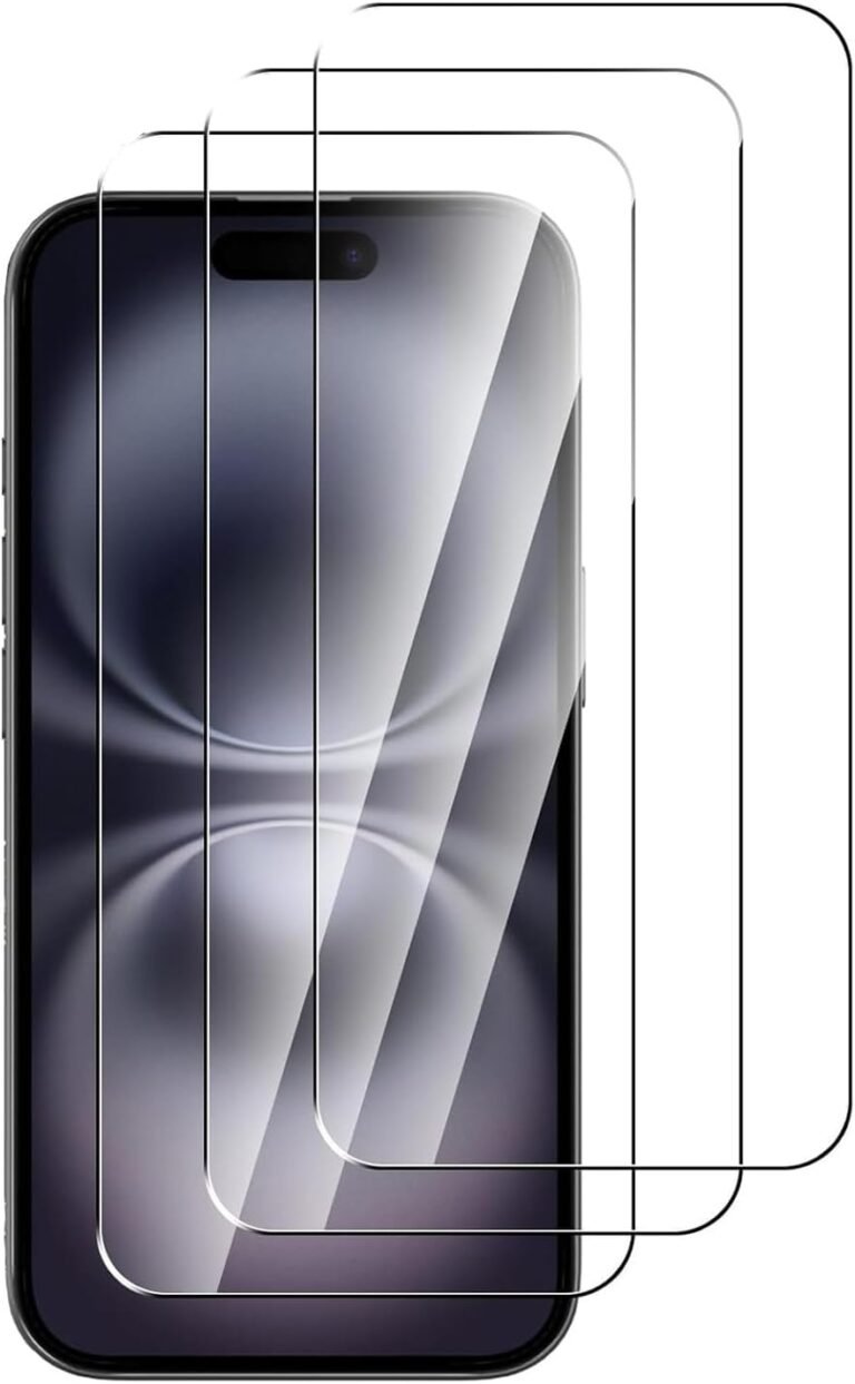 Display screen Protector for iPhone 16,iPhone 15,iPhone 15Pro[3-Pack] 9H Hardness Display screen Protector Tempered Glass for iPhone 16 (6.1 Inch) [Bubble-free, Anti-scratch]- Extremely HD Display screen Guard Saver Defend Movie