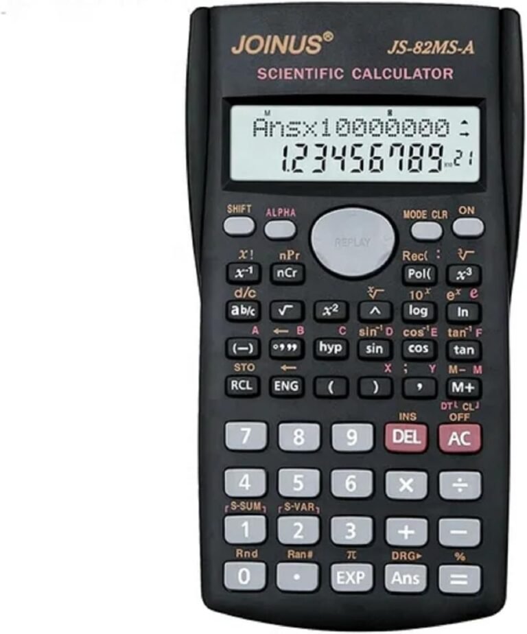 Scientific Calculator 240 Calculations Capabilities 10+2 Digits Mannequin: JS-82MS-A
