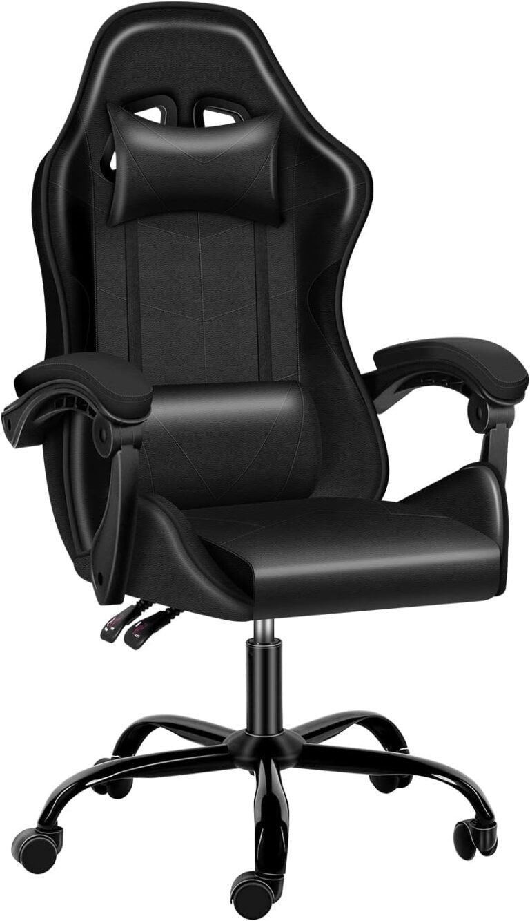 YSSOA Gaming Chair, Large and Tall Gamer Chair, Racing Model Adjustable Swivel Workplace Chair, Ergonomic Video Recreation Chairs with Headrest and Lumbar Help