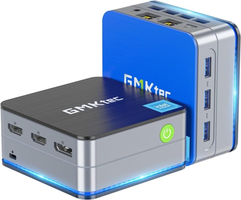 GMKtec Desktop Mini PC Home windows 11 Professional Intel N100 12GB DDR5 512GB SSD Twin LAN, Mini Laptop 1000Mbps, 4K Triple Show, WiFi6, BT5.2, Power Environment friendly