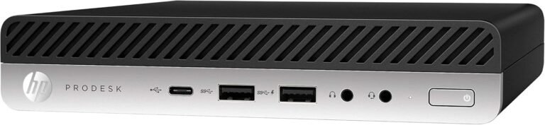 HP Prodesk 600 G3 Micro Pc Mini PC (Intel Quad Core i5-7500T 2.7Ghz, 16GB DDR4 Ram, 256GB SSD, Show Port, USB 3.0, USB-C) Win 10 Professional (Renewed)