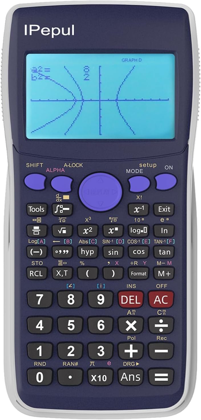 Scientific Calculators with Graphing Calculator, Ipepul Desktop Math Calculator for School College students,10 Modes/ 4 Graphing Features, College Provides for Center Excessive College Lecturers Workplace