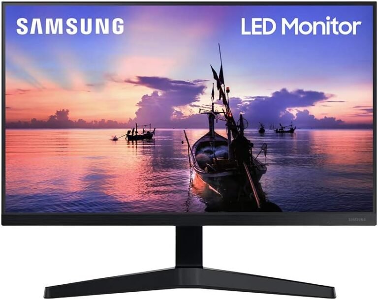 Samsung 27″ T35F Collection FHD 1080p Pc Monitor, 75Hz, IPS Panel, HDMI, VGA (D-Sub), AMD FreeSync, Wall Mountable, Recreation Mode, 3-Sided Border-Much less, Eye Care, LF27T350FHNXZA