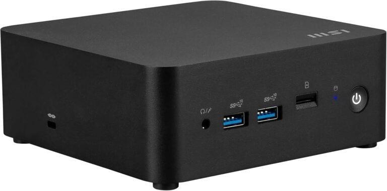 MSI Cubi NUC Desktop, Intel Core 3-100U, 8GB Reminiscence, 500GB SSD, WiFi 6E, Win 11 House, 1 Yr Guarantee (1MG-011US)
