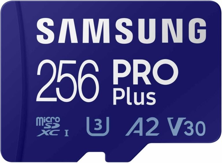SAMSUNG PRO Plus microSD Reminiscence Card + Adapter, 256GB microSDXC, As much as 180 MB/s, Full HD & 4K UHD, UHS I, C10, U3, V30, A2, for Android Smartphones, Tablets, GoPRO, and DJI Drone (MB MD256SA/AM)