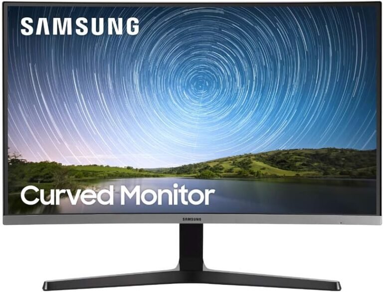 SAMSUNG 27-Inch CR50 Frameless Curved Gaming Monitor (LC27R500FHNXZA) – 60Hz Refresh, Pc Monitor, 1920 x 1080p Decision, 4ms Response, FreeSync, HDMI,Black