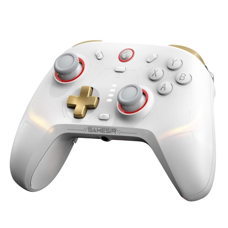 GameSir Cyclone 2 Multiplatform Wi-fi Controller- TMR Electromagnetic Joysticks&Corridor Impact Swap triggers,6-axis Gyro Gaming Controller for Swap/PC/iOS/Android/Steam (Phantom White Commonplace)