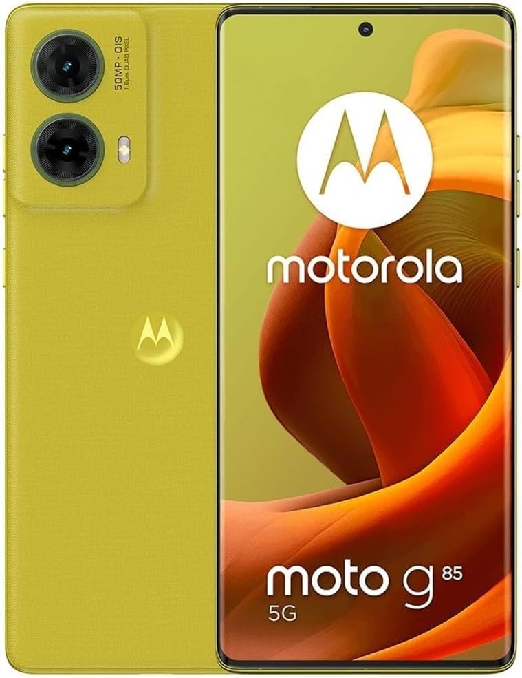 Motorola Moto G85 5G (256GB, 8GB) 6.67″ 3D Curved pOLED, Android 14 (Worldwide Mannequin Unlocked for T-Cellular Mint Tello & World ) XT2427-1, Inexperienced