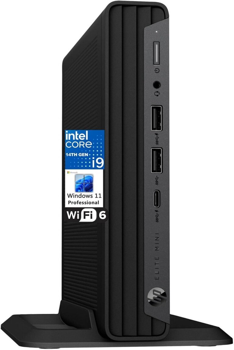 HP Elite Mini 800 G9 Elite Desk Enterprise Desktop Laptop, 14th Gen Intel 24-Core i9-14900 as much as 5.8GHz, 64GB DDR5 RAM, 4TB PCIe SSD, WiFi 6, Bluetooth, Keyboard and Mouse, Home windows 11 Professional, AZ-XUT