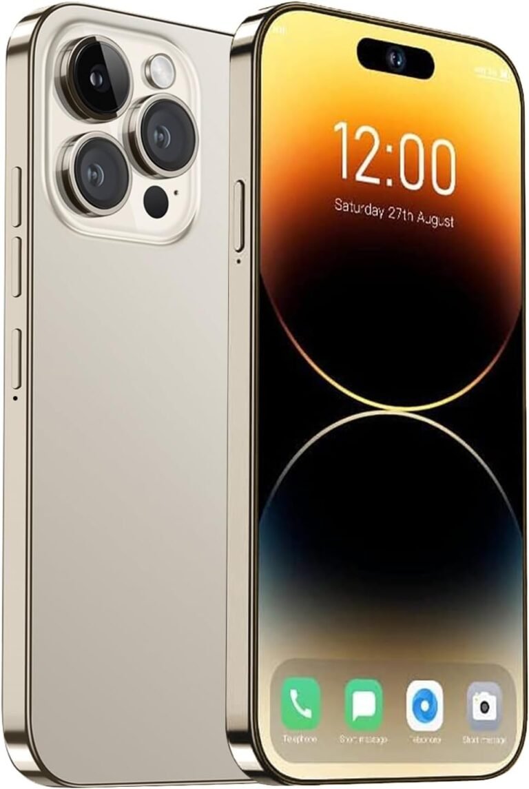 A15 Professional Max Cell Telephones,Android 14.0 Unlocked Cellphone,8+256GB Smartphone,Help Twin SIM Twin Standby Face Recognition 6800mAh Extremely Lengthy Life Battery.(Gray)