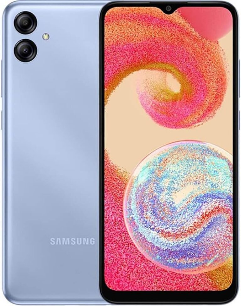 SAMSUNG Galaxy A04e (SM-A042M/DS) Twin SIM 32GB, 6.5″ GSM Unlocked, Worldwide Model – Gentle Blue