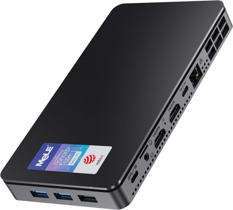 MeLE 2024 Reddot Winner Mini PC Overclock4C N100(as much as 3.4GHz) Alder-Lake twelfth Gen 16GB RAM, 512GB Storage, Mini Desktop Pc, Triple Display Show, Full Perform USB-C on Workplace Training Dwelling