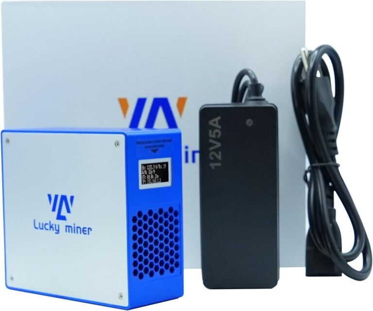 Bitcoin Miner LV07 BTC Mining Crypto Lotto System Asic Chip WiFi SHA-256 1000GH/S BM1366 Micro Silent Crypto Foreign money 1TH/S Solo Miner Bitcoin Machine Dwelling Use, Blue