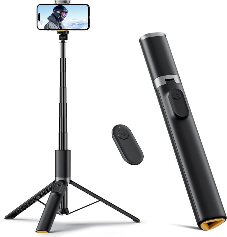 TODI 63″ Cellphone Tripod, Tripod for iPhone & Moveable Selfie Stick Tripod with Distant, Cellphone Tripod Stand for Video Recording, Journey Tripod for Cell Cellphone Tripod Suitable with iPhone 15/14/13/Android