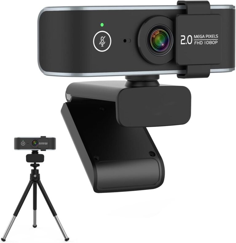 C6350 1080P Webcam with Microphone and Privateness Cowl – 90° View USB Pc Digital camera for Calls, Conferences, Zoom, Skype, YouTube – Plug & Play for Laptop computer and Desktop