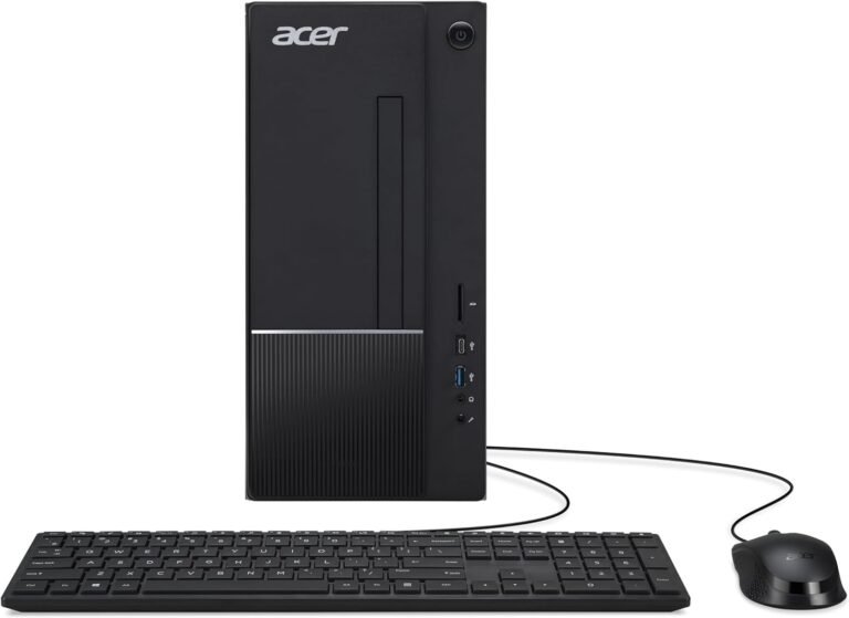 Acer Aspire TC-1775-UR12 Desktop | Intel Core i5-14400 10-Core Processor | 16GB 4800MHz DDR5 | 512GB M.2 2280 PCIe Gen 4 SSD | SD Card Reader | Intel Wi-Fi 6E AX211 | Home windows 11 House