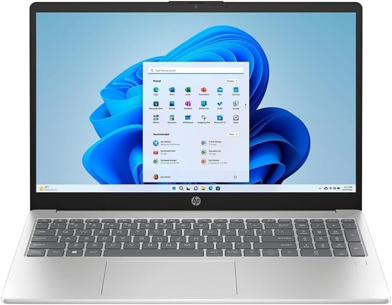 HP 15.6″ Diagonal Full HD (1920 x 1080) Laptop computer, eleventh Gen Intel Core i5-1135G7 Processor, 8GB DDR4 RAM, 256GB SSD, 802.11ac, Bluetooth, HDMI, Home windows 11