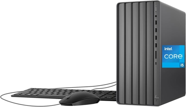 HP Envy Desktop PC, Intel Core i5-14400, 8 GB RAM, 512 GB SSD, Intel UHD Graphics 730, Home windows 11 House, TE01-5012 (2024)