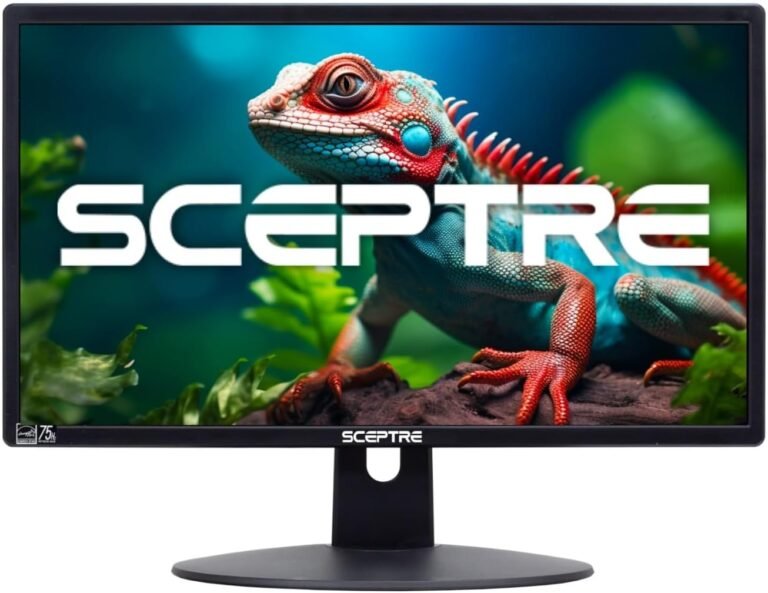 Sceptre 20″ 1600×900 75Hz Extremely Skinny LED Monitor 2x HDMI VGA Constructed-in Audio system, Machine Black Broad Viewing Angle 170° (Horizontal) / 160° (Vertical)
