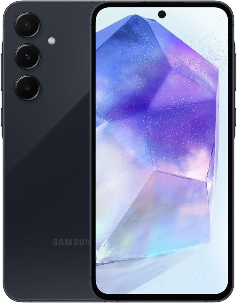 Samsung Galaxy A55 5G A556E 128GB Twin-SIM GSM Unlocked Android Smartphone (Latin Variant/US Appropriate LTE) – Superior Navy