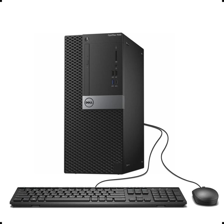Dell 7050 Mini Tower Desktop Intel i7-7700 UP to 4.20GHz 32GB DDR4 New 1TB NVMe SSD + 2TB HDD USB Wi-Fi BT Twin Monitor Help Wi-fi Keyboard and Mouse Win10 Professional (Renewed)