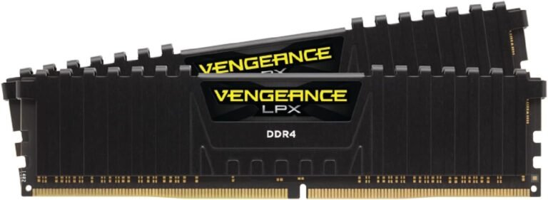 CORSAIR VENGEANCE LPX DDR4 RAM 16GB (2x8GB) 3200MHz CL16-18-18-36 1.35V Intel AMD Desktop Laptop Reminiscence – Black (CMK16GX4M2B3200C16)