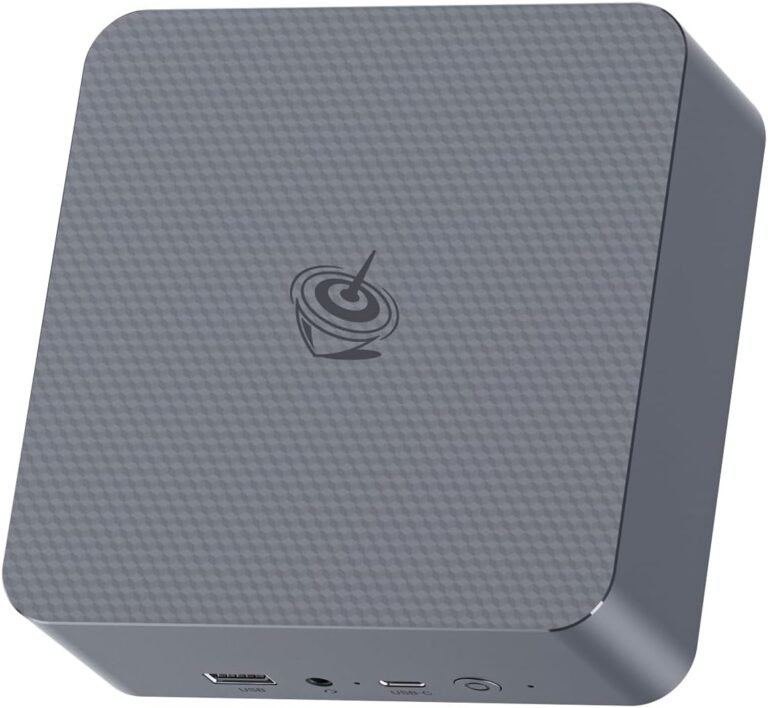 Beelink EQR6 Ai Mini PC, AMD Ryzen 7 7735HS(8C/16T, As much as 4.75GHz), Copilot Mini Laptop 24G DDR5 RAM 500GB NVMe PCIE4.0 SSD, Constructed-in Energy Provide 4K@60Hz Twin Show HDMI2.1/WiFi6/BT5.2/1000Mbps