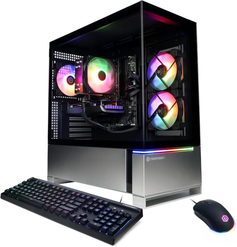 CyberPowerPC Gamer Grasp Gaming PC, AMD Ryzen 7 8700F 4.1GHz, GeForce RTX 4060 Ti 8GB, 16GB DDR5, 1TB PCIe Gen4 SSD, WiFi Prepared & Home windows 11 House (GMA2900A)