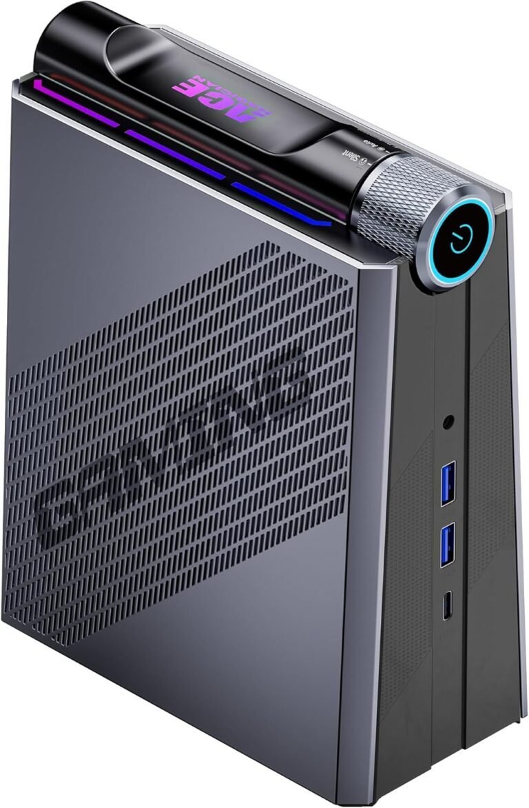 ACEMAGICIAN Gaming Mini PC, AMD Ryzen 9 6900HX (as much as 4.9 GHz) Twin Fan Mini Desktop Computer systems 32GB DDR5 512GB SSD Help 3 Modes Adjustment/8K Triple Show/RGB/WIFI6/ BT5.2