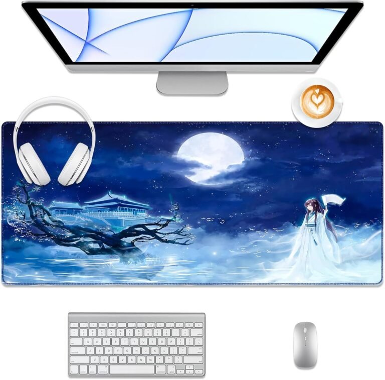 Desk Pad, Stitched Edges Mouse Pad, Massive Workplace Desk Mat, Non-Slip Gaming Mouse Pad, Laptop computer Desk Pad, Desk Writing Pad for Workplace and Dwelling