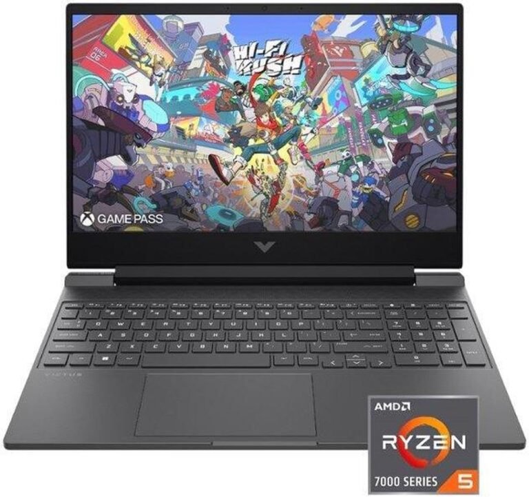 HP Victus 15.6″ FHD 144HZ Gaming Laptop computer | AMD Ryzen 5-7535HS (Beat i7-11800H) | AMD Radeon RX 6550M|Backlit Keyboard| 8GB RAM DDR5 | 512GB SSD | Home windows 11 Residence | Bundle with USB 3.0 Hub