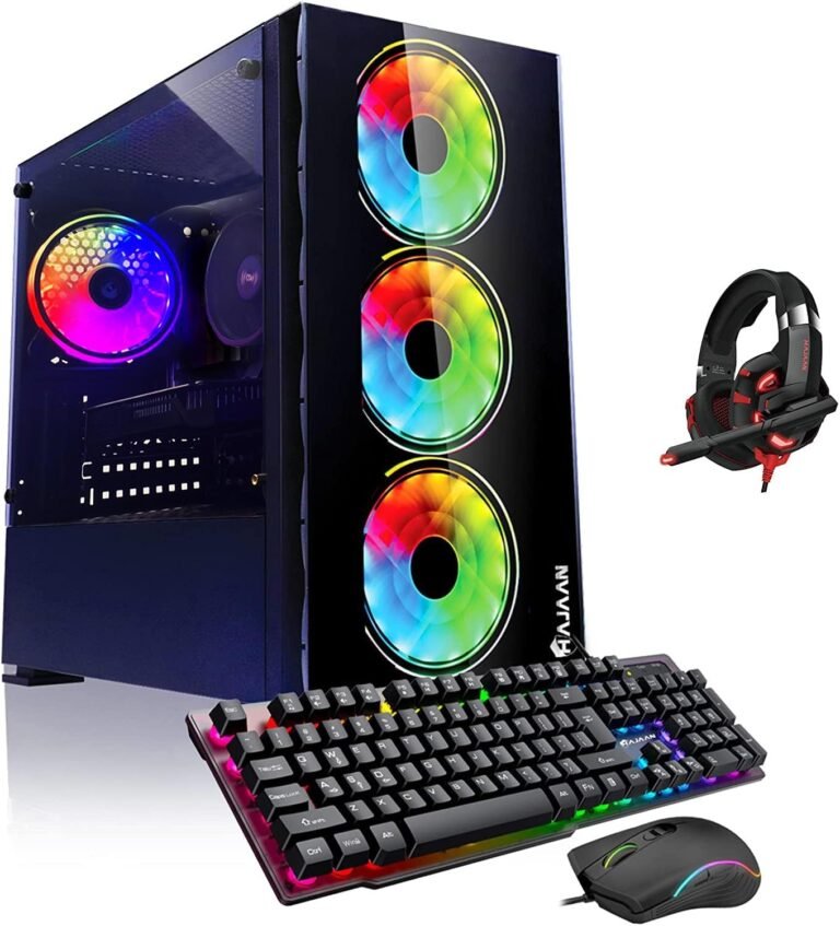 Breeze Gaming Desktop PC, Intel Core i5 11400 Processor as much as 4.40GHz, Radeon RX 580 8GB, 1TB NVME SSD, 32GB DDR4 RAM 3200, 650W PSU, Wi-Fi Prepared, Home windows 11 Professional