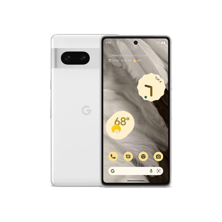 Google Pixel 7-5G Android Telephone – Unlocked Smartphone with Huge Angle Lens and 24-Hour Battery – 256GB – Snow