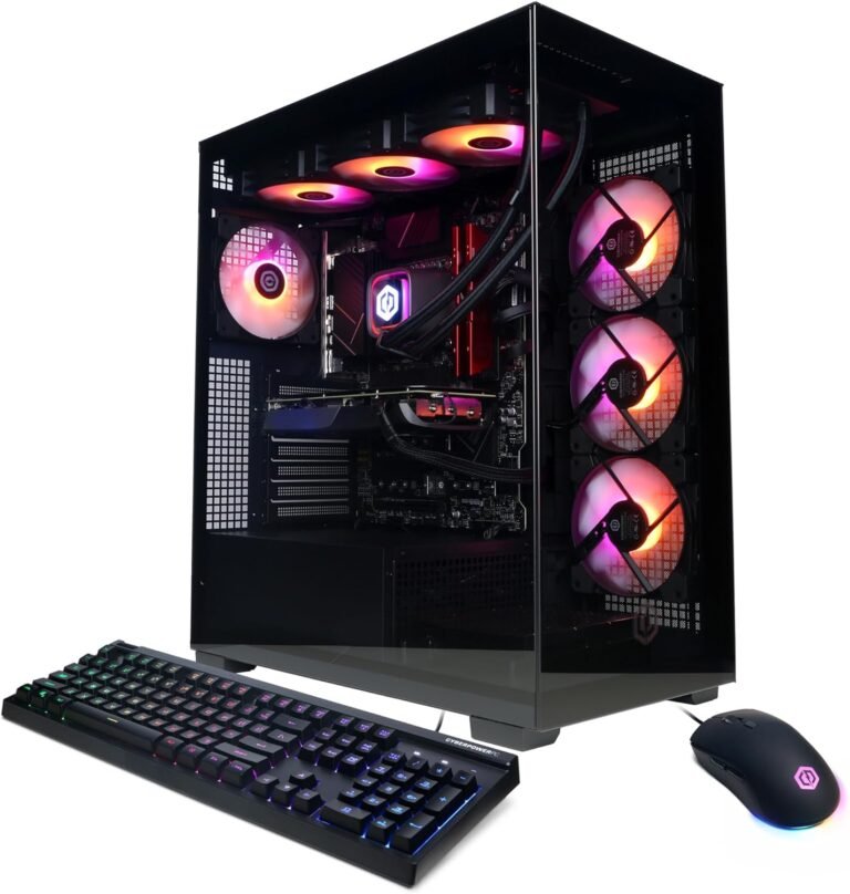 CyberPowerPC Gamer Xtreme VR Gaming PC, Intel Core i9-14900KF 3.2GHz, GeForce RTX 4070 Tremendous 12GB, 32GB DDR5, 2TB PCIe Gen4 SSD, WiFi Prepared & Home windows 11 House (GXiVR8080A38)
