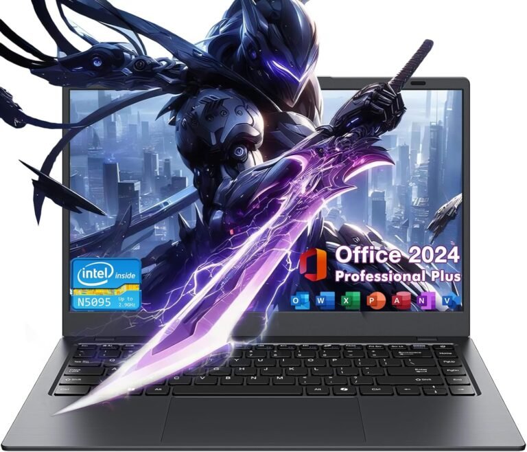 14.1″ Home windows 11 Professional Laptop computer Pc 8GB RAM 128GB SSD, Intel Celeron N5095(4C4T, as much as 2.9Ghz) IPS Show, HDMI, Twin Band WiFi, BT5.0 Mild and Skinny Pocket book PC for Work, Faculty Pupil