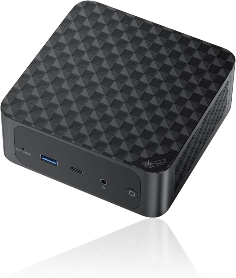 Beelink SER6 Mini PC, AMD Ryzen 9 6900HX(As much as 4.9GHz) 8C/16T, Mini Desktop Laptop 16GB DDR5 RAM 500GB M.2 NVMe SSD, Small Gaming PC 4K@144Hz Triple Show/BT5.2/WiFi6/Workplace/Dwelling/HTPC/W11 Professional