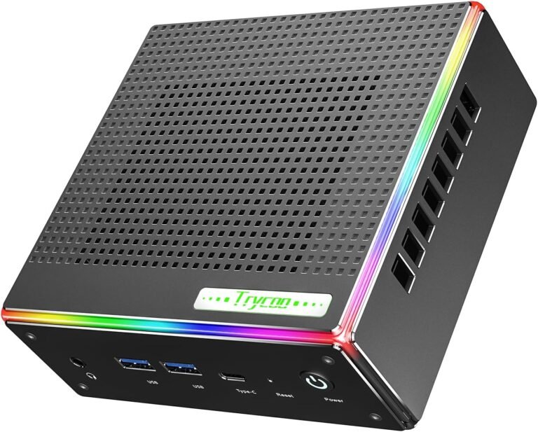 HA-4 Mini Gaming PC,AMD Ryzen 7 7735HS Processor(8C/16T, 4.75GHz) Mini Desk Pc,Win 11 Professional Mini Pc with 32GB DDR5 RAM/512GB PCIe 4.0 SSD,WiFi 6/BT5.2/Assist Growth 4TB SSD