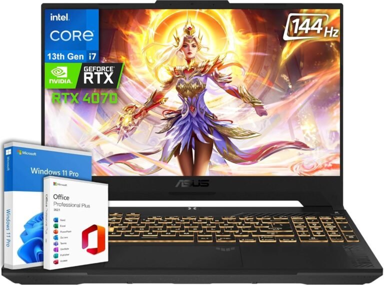 ASUS TUF 15.6 Gaming Laptop computer, 15.6″ FHD 144Hz Show, Intel i7-13620H (Beats i9-12900), NVIDIA GeForce RTX 4070, 32GB DDR5 RAM, 2TB SSD, Backlit, Microsoft Workplace Lifetime License & Home windows 11 Professional