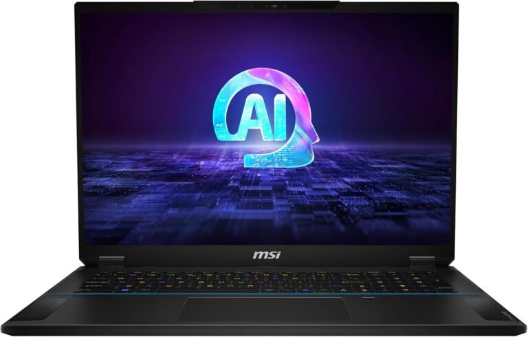MSI Stealth 18 AI Studio 18” 240Hz QHD+ Gaming Laptop computer: Intel Extremely 9-185H, NVIDIA Geforce RTX 4080, 32GB DDR5, 1TB NVMe SSD, Cooler Increase 5, Win 11: Black A1VHG-019US