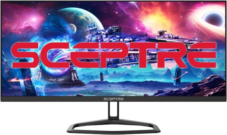 Sceptre 30-inch IPS Monitor 21:9 DisplayPort x2 as much as 210Hz 1ms Extremely Large/Slim Construct-in Audio system, Machine Black 2024 (E305B-FU200T)