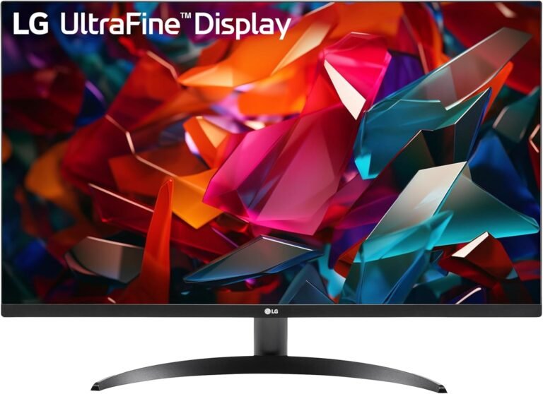 LG 32UR500K-B Ultrafine 32-inch 4K UHD (3840×2160) Laptop Monitor HDR10 Constructed-in Speaker x2 OnScreen Management Reader Mode Flicker Protected Borderless Design HDMIx2 DisplayPort Black