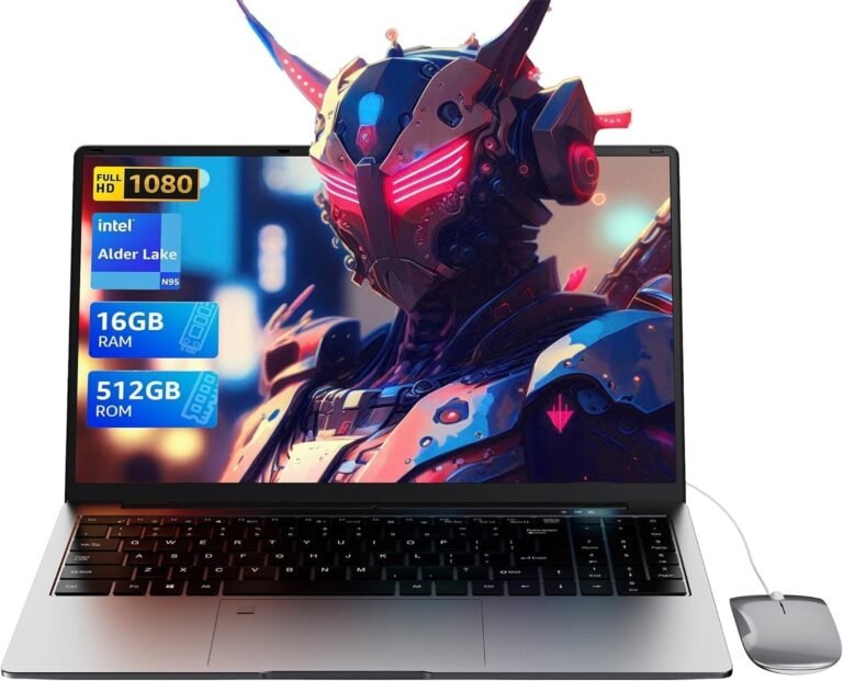 15.6″ Laptop computer Pc – Quad-Core N95 Processor (As much as 3.4GHz) Gaming Laptop computer 16GB DDR4 512GB SSD, College students Enterprise Laptop computer PC Help Contact ID,WiFi, BT4.2, HDMI, USB 3.0