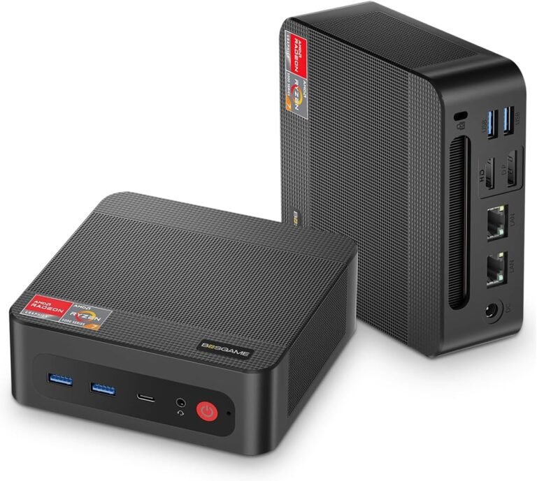 Mini PC Gaming [Dual LAN], AMD Ryzen 7 5800U Mini PC Home windows 11 Professional 16GB DDR4 512GB SSD Mini Computer systems (as much as 4.4Ghz), 4K Triple Show Mini Desktop BT5.2/WiFi 6/Twin Channel