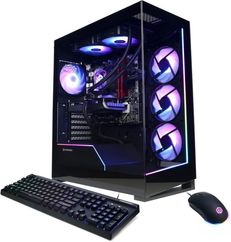 CyberPowerPC Gamer Supreme Gaming PC, AMD Ryzen 7 9800X3D 4.7GHz, GeForce RTX 4070 Ti Tremendous 16GB, 32GB DDR5, 2TB PCIe Gen4 SSD, WiFi Prepared & Home windows 11 Dwelling (SLC8480A4)