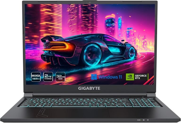 GIGABYTE – G6 (2024) Gaming Laptop computer – 165Hz 1920×1200 WUXGA – NVIDIA GeForce RTX 4060 – Intel i7-13620H – 2TB SSD with 32GB DDR5 RAM – Home windows 11 House AD (G6 KF-H3US865KH)